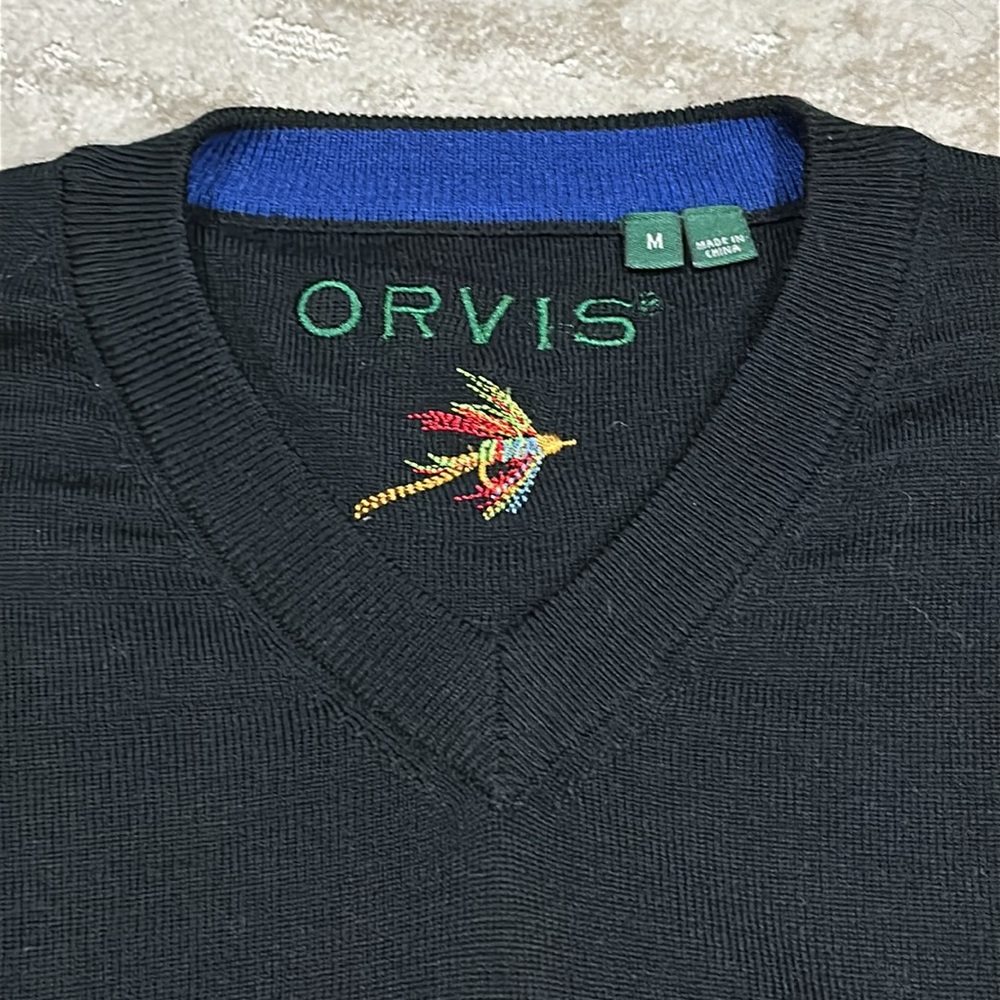 Orvis - 100% Merino wool sweater - Medium, black